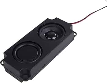 ミニスピーカー 1個 ユニット 4Ω5W 小型 薄型 パッシブ スピーカー ダブル ダイヤフラム フルレンジ 広音域 テレビ (単品)